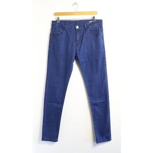 NWT Shadez high rise skinny jeans blue dark wash womens denim size 34 stretch